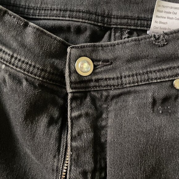 Lawman Western Womens Black Jeans Turquoise Rhinestone Rockabilly Accents Sz 11 - Picture 11 of 13